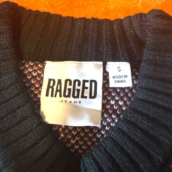 The Ragged Priest Anarchy checkered plaid oversized jacquard sweater NWOT - Picture 5 of 11